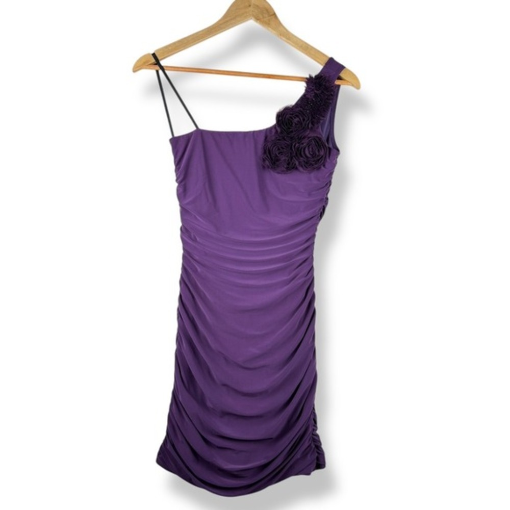 Y2K‎ Deb Bodycon Mini Dress Juniors Size Small Clubwear Party Ruched Hoco 2000s